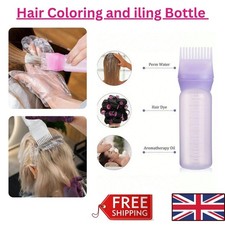 Hair Dye Applicator Bottle Root Comb Dispenser Salon Hair Colouring Oil Tool
