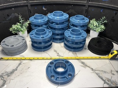 35 QTY! BULK-  Ipex IPS 2  Flange Coupling Adapter Aquarise Cpvc Rubber Gasket