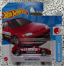 92 HONDA CIVIC EG HOT WHEELS J IMPORTS SERIES SHORT CARD INTERNATIONAL CARD