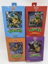 NECA TMNT Pizza Club Action Figures Leonardo Raphael Michelangelo Donatello
