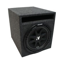 Universal Car Stereo Slotted S Port Single 15" Kicker Comp C15 Sub Box 4 Ohm