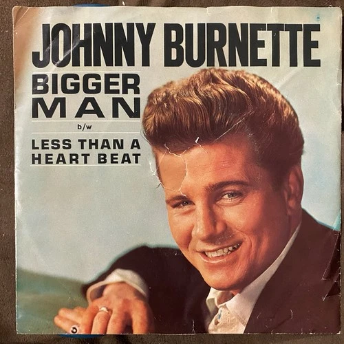 JOHNNY BURNETTE Bigger Man / Less Than a Heart Beat - 1964 Magic Lamp 45 RARE!!
