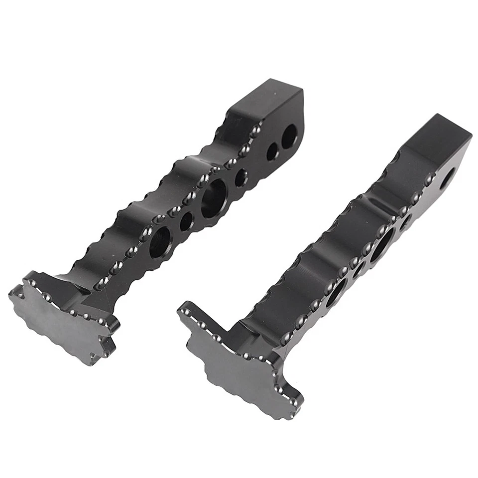 Par de estriberas traseras negras para Suzuki Hayabusa GSX1300R 2008-2017 2009 10 Foto 4 de 4