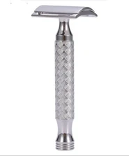 316L Stainless Steel CNC Men's Manual Shaver Double Edge Safety Razor With Case