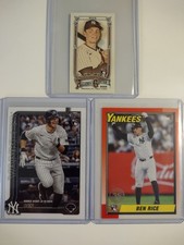Ben Rice (Lot Of 3 Rcs) 3 2025, A&G Back Mini, 2 Topps, 1 Update