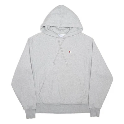 CHAMPION REVERSE WEAVE Hoodie à Capuche Homme Gris Coton Mélangé - Photo 1/4
