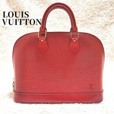 Louis Vuitton Alma PM Handbag Tote Bag Epi Leather Red Excellent Condition