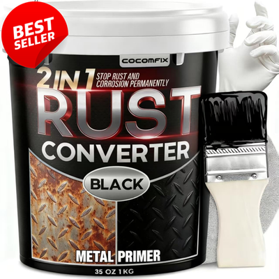 #ad 2 in 1 Rust Converter Paint Metal Primer 35oz Matte Black No Topcoat US $42.79
