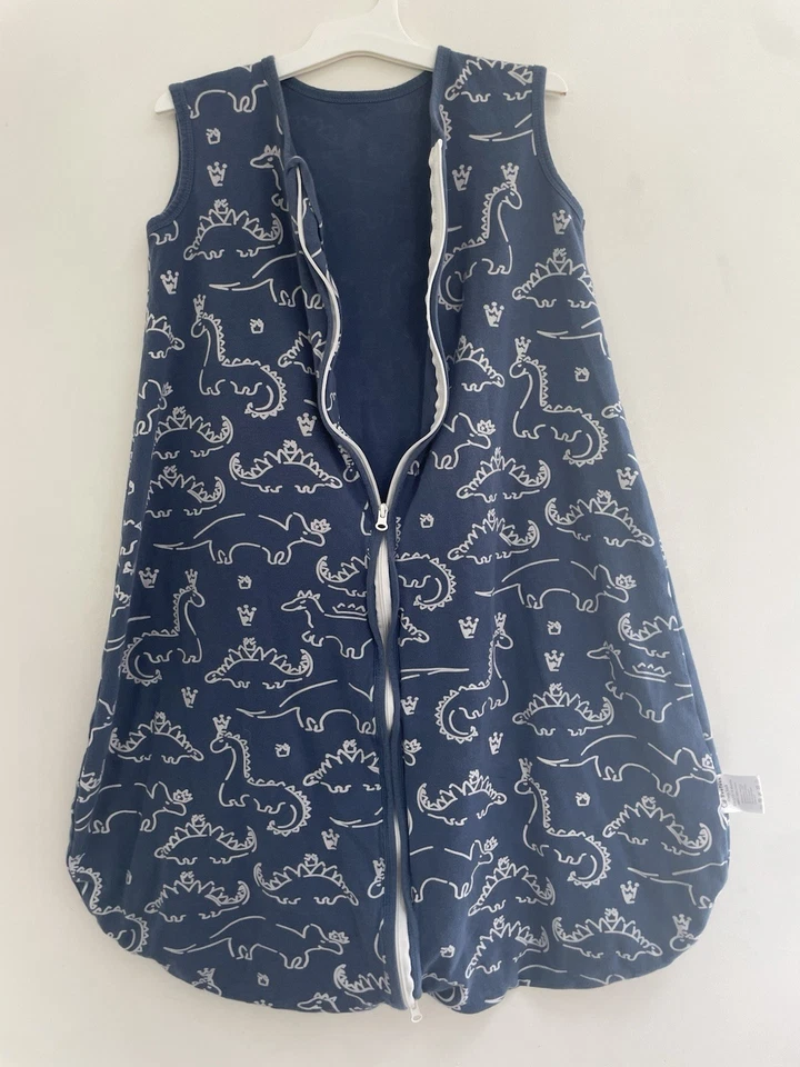 Saco de dormir Yoofoss Baby Boys lindos dinosaurios 100 % algodón sin mangas azul 12-18M Foto 3 de 4