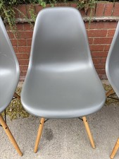 Charles Eames Chair By Vitra Set Of 4 grey Good Used Condition Few Scratches