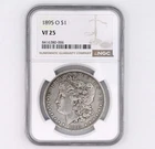 1895-O $1 MORGAN DOLLAR UNITED STATES 90% SILVER COIN NGC CERTIFIED VF 25