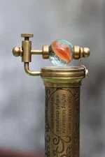 Antiqued Brass Kaleidoscope with Marble Eyepiece Classic Best Gift Kaleidoscope