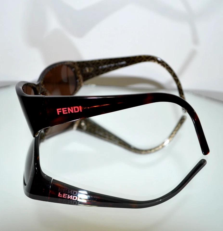 RARO Fendi "Impresión de Zucca" Gafas de sol para niñas Rosa/Marrón Estuche + Tela FS303 214 130 Foto 2 de 4