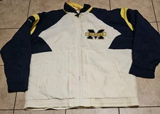 Vintage Michigan Wolverines Apex One Puffer Jacket Large 90s