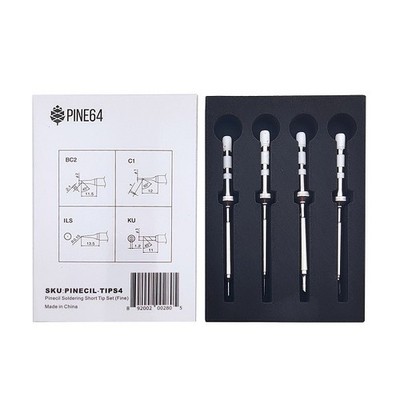 PINECIL Feinlötkolbenspitze Set | kurz / normal | TS-100/101 BC2 C1 ILS KU