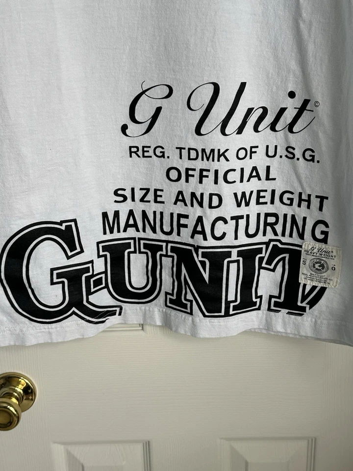 Camiseta De Colección G-Unit 3XL Blanca Peso Pesado Herramientas del Comercio Hip Hop Y2K Foto 3 de 4