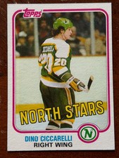 1981-82 Topps Dino Ciccarelli Minnesota North Stars Rookie Card #105