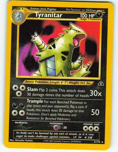 Tyranitar - 31/75 Neo Discovery - Pokémon TCG - 2001