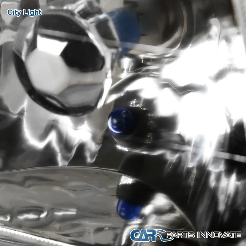 7"X6" H6052 Sealed Beam Replacement Chrome Clear Cut Headlights w/ H4 Bulbs Pair - Image 4 of 4