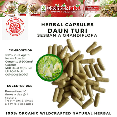 [idHerb] CAPSULES Sesbania Grandiflora D Turi Natural Organic Herbal Herbs Fresh