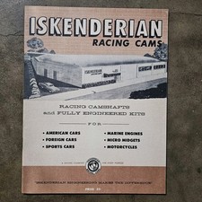 1960s Isky Catalog Iskenderian Cams Hot Rod Drag Racing Scta Nhra Gasser Auto