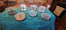 Leere Spindeln (Cakebox) für CD oder DVD (Konvolut) 7 Stück diverse Größen