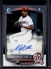 2025 Bowman Draft Miguel Sime Jr. Chrome Auto 1st Prospect #CPA-MS Nationals