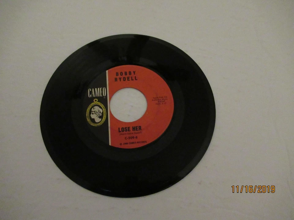 Bobby Rydell: I've Got Bonnie / Lose Her / 45 Rpm 1962 Oldies / VG+ - Image 2 of 2