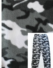Mens S Urban Gray Camo Fleece Lounge Pants Adult Sleepwear Pajamas Sleep