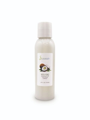 EXTRA VIRGIN COCONUT OIL UNREFINED COLD PRESSED 100% PURE NATURAL 4 OZ