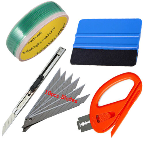 Vinyl Wrap Kit Car Wrapping Squeegee Felt Scraper Razor Vinyl Wrap Tool Set AUS - Picture 20 of 23