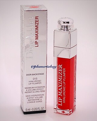 DIOR ADDICT Lip Maximizer 015 CHERRY Full Size Plumping Gloss 6mL 0.2oz ~ NEW