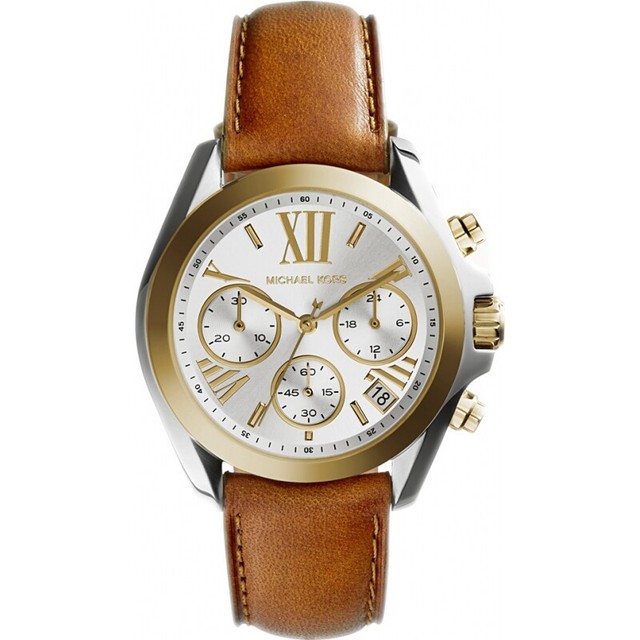 MK leather watch