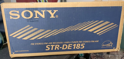 NOS Sony STR-DE185 Receiver HiFi Stereo 100W Channel Home Audio AM/FM SEALED!!!