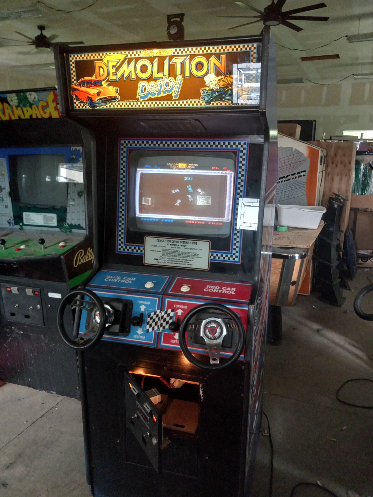 bally midway demo derby arcade game eBay