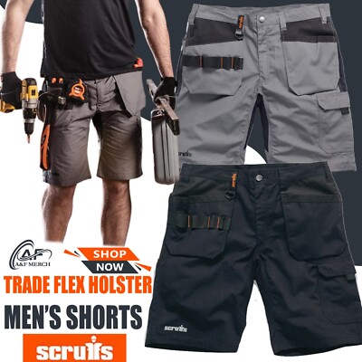 Scruffs Trade Flex Holster Shorts Durable Lightweight Work Utility Gear