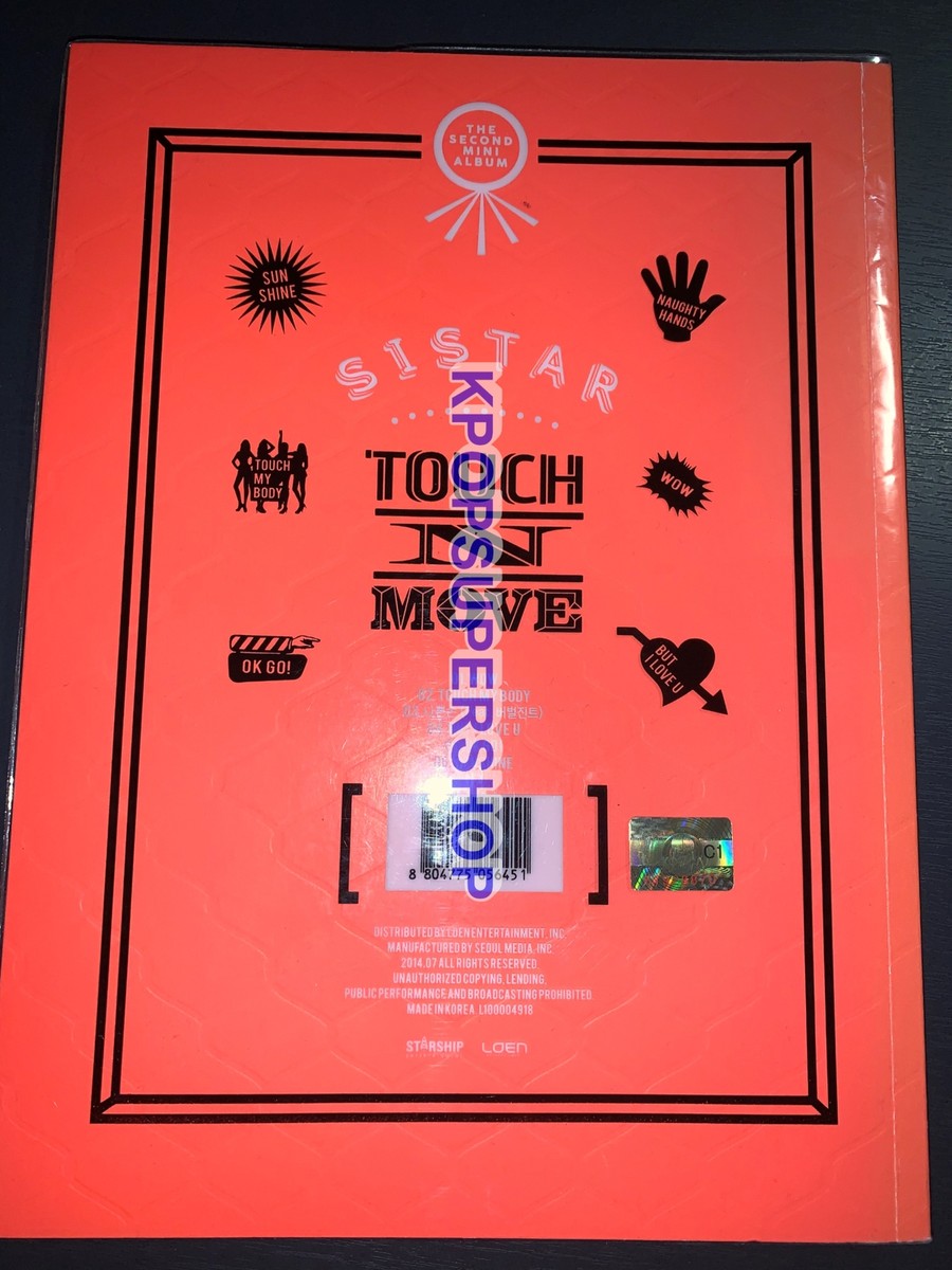 Sistar The Second Mini Album Touch N Move CD Good OOP No Photocard