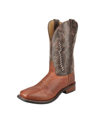 Smoky Mountain Western Boots Mens Presley Leather Cognac Brown 4419