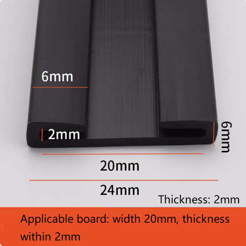 Double U-shaped Rubber edging Protective sealing Edge Protection Frame Profile - Bild 7 von 12