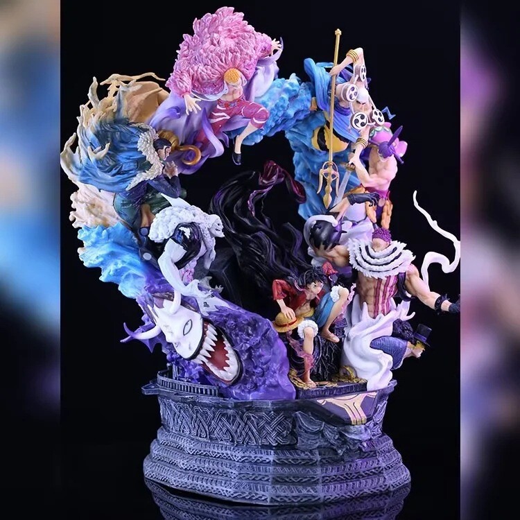 てんてんてまり・すず風 ・プロリフィカ×ロッティ　セット One Piece Boxed Huge Statue LUFFY Throne Formidable Adversary PVC