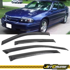 Fits 00-05 Chevy Impala Sedan Acrylic Window Visors Rain Sun Guard Deflector 4Pc
