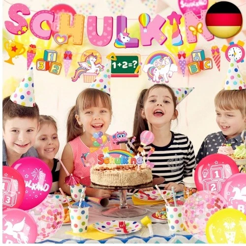 Elidepe Einschulung Mädchen, Einschulung Deko, Rosa Einhorn Schulanfang Deko - Bild 7 von 13