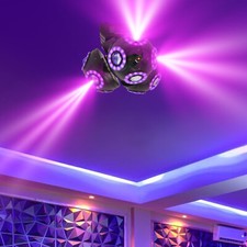 3Heads 12 LED Star Stage Light DMX Moving Head Stage Lighting DJ Club Party 200W