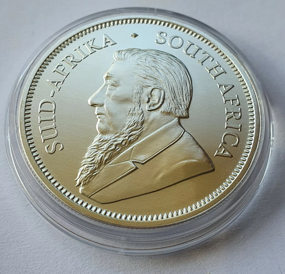 1 UNZE 999 SILBER - AFRIKA KRÜGERRAND / SPRINGBOCK - SILBERMÜNZE -SILBERBARREN  - Bild 4 von 4