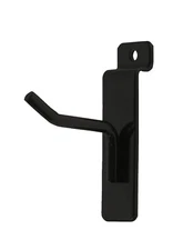 Slatwall Metal Peg Hooks 25 Black 2" Slat Wall Display 6mm Diameter Tubing