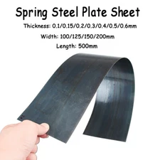 65Mn Spring Steel Plate Sheet Thick 0.1/0.4~0.6mm Wide 100/125/150mm Metal Panel