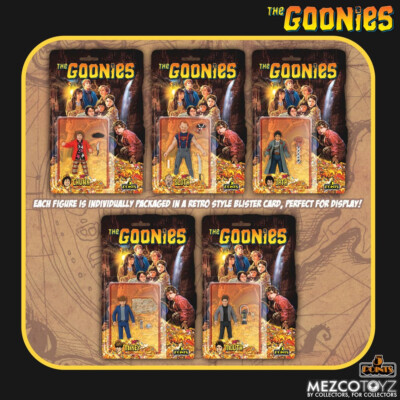 The Goonies 1985 Five 5 Points Figuren Set Retro Blister 10cm Figur Mezco