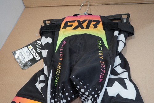 FXR Youth Pro-Stretch MX Pants Gray/Sherbert (22) - Picture 8 of 11