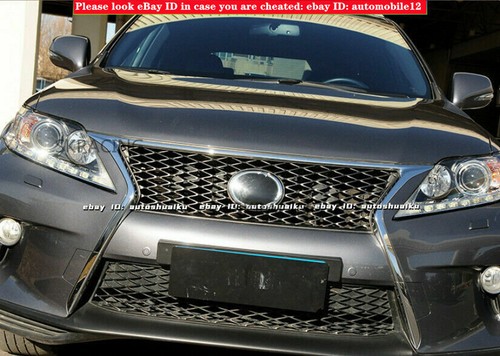 2Pcs For Lexus RX350 2013 2014 2015 Front Bumper Upper Grille & Lower Mesh Grill - Picture 6 of 11