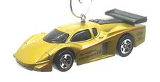 Christmas Ornament for GT Racer Gold Black